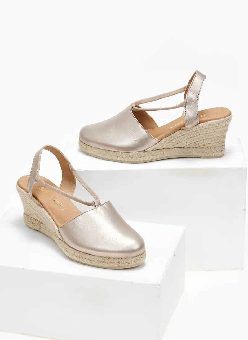 Εσπαντρίγιες platforms δερμάτινες Ragazza 0674