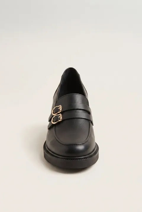 Loafers με Τετράγωνο Τακούνι και Λουράκι με Αγκράφα RAGAZZA 0345
