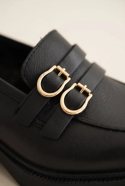 Loafers με Τετράγωνο Τακούνι και Λουράκι με Αγκράφα RAGAZZA 0345