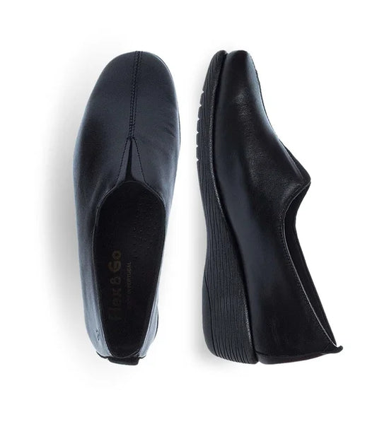 Γυναικεία Δερμάτινα Slip on Παπούτσια Flex & Go 10426004