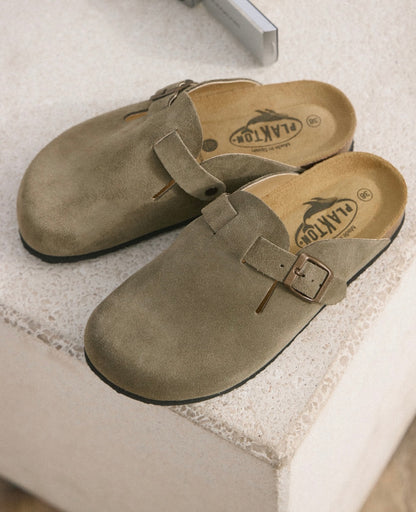 Clogs ανατομικά από δέρμα καστόρι