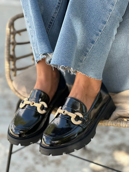 SHINY LOAFERS