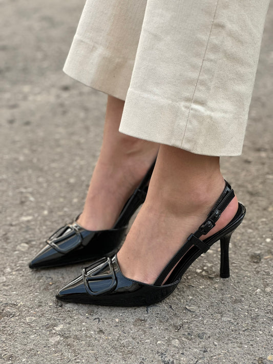 SLINGBACK STILETTO PUMPS