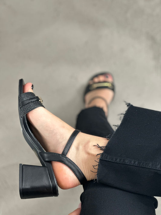MID-HEEL SANDALS