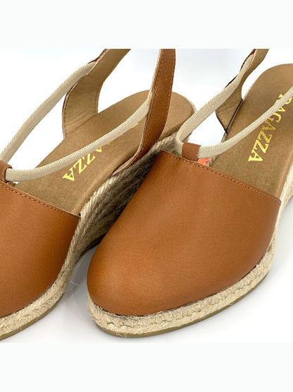 Εσπαντρίγιες platforms δερμάτινες Ragazza 0674