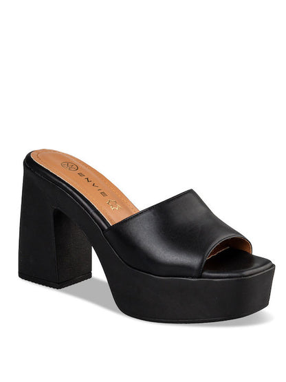 PLATFORM HEEL MULES
