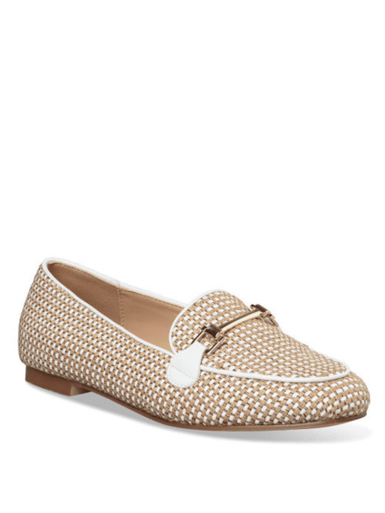 RAFFIA-EFFECT LOAFERS