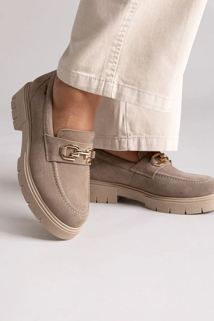 Ragazza Suede δερμάτινα loafers  0190