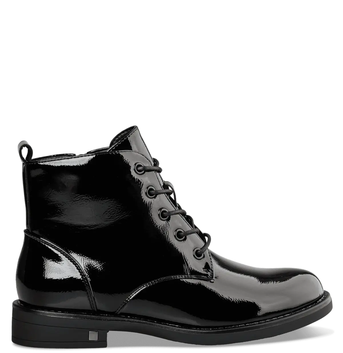 SHINY COMBAT BOOTS